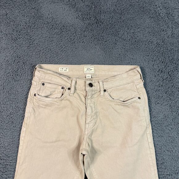 J Crew Jeans Mens 30x32 Beige Tan 484 Slim Fit Stretch Denim Pants Casual - Picture 2 of 12